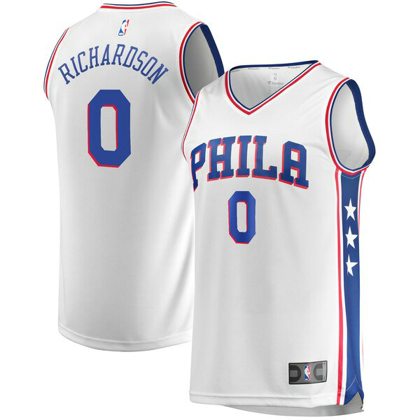 Maillot Philadelphia 76ers Homme Josh Richardson 0 Association Edition Blanc
